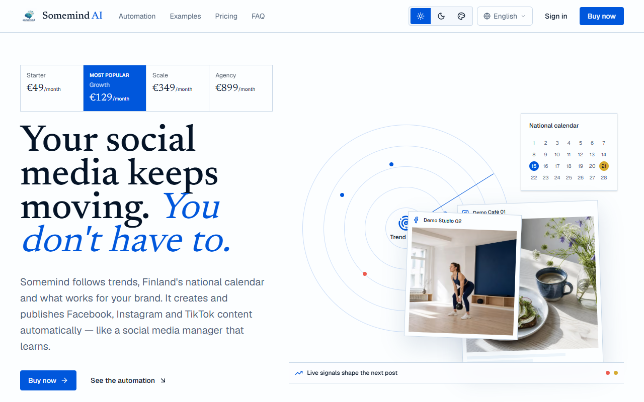 Somemind AI public website